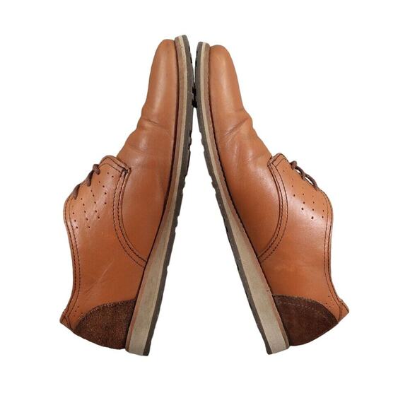 Flexi Shoes Mens 9 Oxford Chukka Leather Classic Professional Comfort Work Brown main image 4